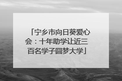 宁乡市向日葵爱心会：十年助学让近三百名学子圆梦大学