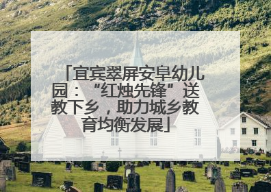 宜宾翠屏安阜幼儿园：“红烛先锋”送教下乡，助力城乡教育均衡发展