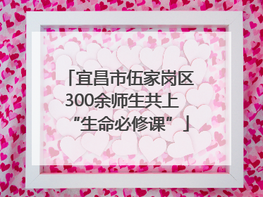 宜昌市伍家岗区300余师生共上“生命必修课”