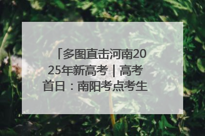 多图直击河南2025年新高考｜高考首日：南阳考点考生信心满满迎战