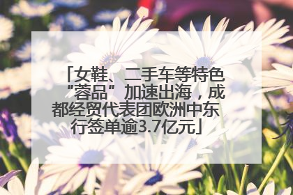 女鞋、二手车等特色“蓉品”加速出海，成都经贸代表团欧洲中东行签单逾3.7亿元