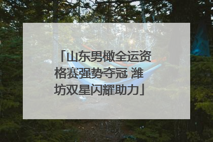 山东男橄全运资格赛强势夺冠 潍坊双星闪耀助力