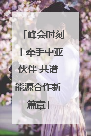 峰会时刻丨牵手中亚伙伴 共谱能源合作新篇章