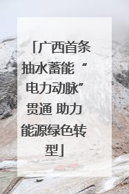 广西首条抽水蓄能“电力动脉”贯通 助力能源绿色转型