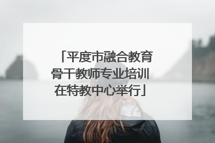 平度市融合教育骨干教师专业培训在特教中心举行