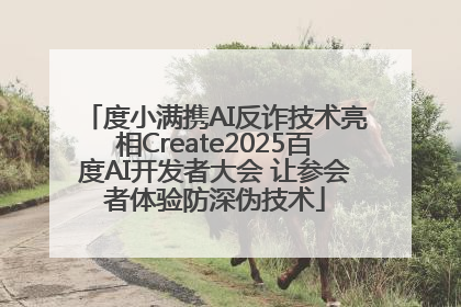 度小满携AI反诈技术亮相Create2025百度AI开发者大会 让参会者体验防深伪技术