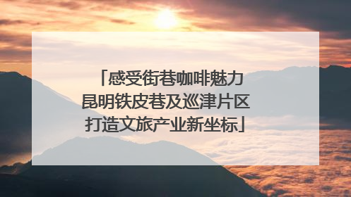 感受街巷咖啡魅力 昆明铁皮巷及巡津片区打造文旅产业新坐标