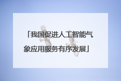 我国促进人工智能气象应用服务有序发展