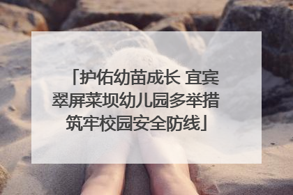护佑幼苗成长 宜宾翠屏菜坝幼儿园多举措筑牢校园安全防线