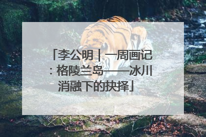 李公明｜一周画记：格陵兰岛——冰川消融下的抉择