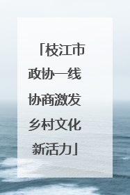枝江市政协一线协商激发乡村文化新活力
