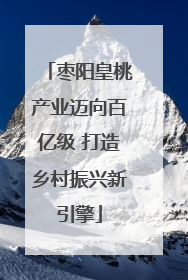 枣阳皇桃产业迈向百亿级 打造乡村振兴新引擎