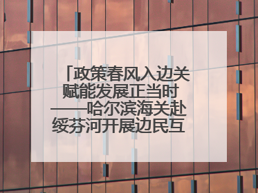 政策春风入边关 赋能发展正当时——哈尔滨海关赴绥芬河开展边民互市贸易政策宣讲