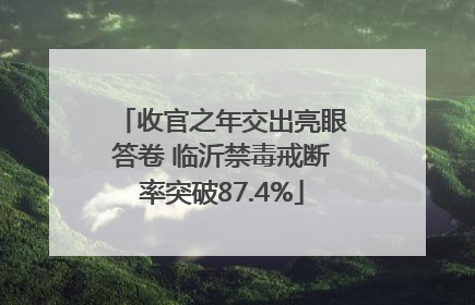 收官之年交出亮眼答卷 临沂禁毒戒断率突破87.4%