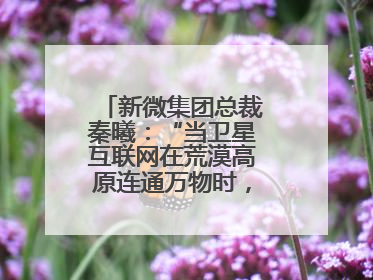 新微集团总裁秦曦：“当卫星互联网在荒漠高原连通万物时，成都的创新故事才真正开始”