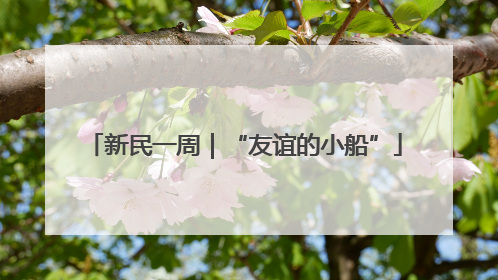 新民一周｜“友谊的小船”