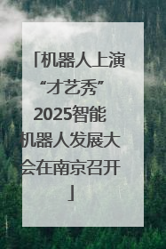 机器人上演“才艺秀” 2025智能机器人发展大会在南京召开