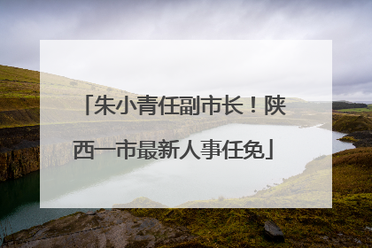 朱小青任副市长！陕西一市最新人事任免