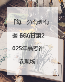 每一分有理有据 探访甘肃2025年高考评卷现场