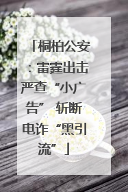 桐柏公安：雷霆出击严查“小广告” 斩断电诈“黑引流”