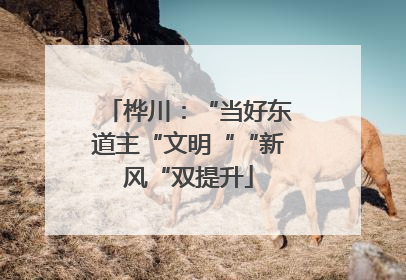 桦川：“当好东道主“文明““新风“双提升