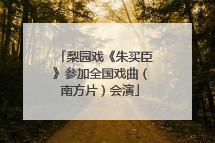 梨园戏《朱买臣》参加全国戏曲（南方片）会演