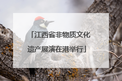 江西省非物质文化遗产展演在港举行