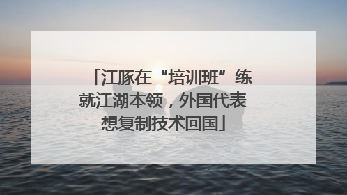 江豚在“培训班”练就江湖本领，外国代表想复制技术回国
