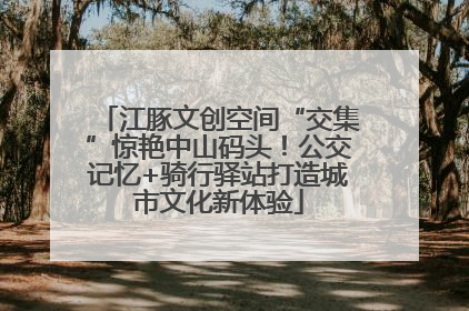 江豚文创空间“交集”惊艳中山码头！公交记忆+骑行驿站打造城市文化新体验