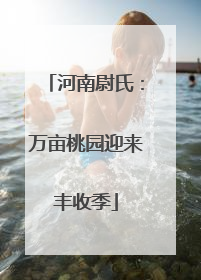 河南尉氏：万亩桃园迎来丰收季