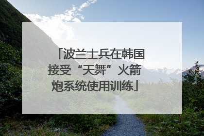 波兰士兵在韩国接受“天舞”火箭炮系统使用训练