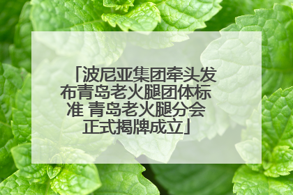 波尼亚集团牵头发布青岛老火腿团体标准 青岛老火腿分会正式揭牌成立