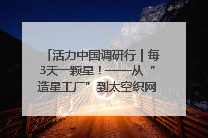 活力中国调研行｜每3天一颗星！——从“造星工厂”到太空织网的“银河速度”