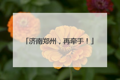 济南郑州，再牵手！
