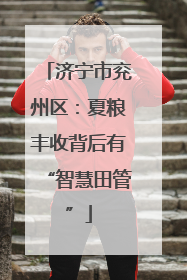 济宁市兖州区：夏粮丰收背后有“智慧田管”