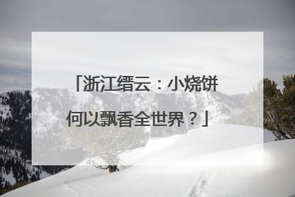 浙江缙云：小烧饼何以飘香全世界？