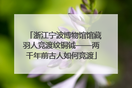 浙江宁波博物馆馆藏羽人竞渡纹铜钺——两千年前古人如何竞渡