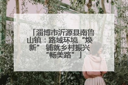 淄博市沂源县南鲁山镇：路域环境“焕新” 铺就乡村振兴“畅美路”