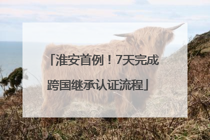 淮安首例！7天完成跨国继承认证流程