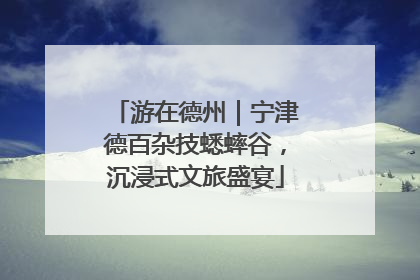 游在德州｜宁津德百杂技蟋蟀谷，沉浸式文旅盛宴
