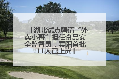 湖北试点聘请“外卖小哥”担任食品安全监督员，襄阳首批11人已上岗