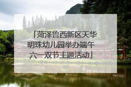 菏泽鲁西新区天华明珠幼儿园举办端午六一双节主题活动