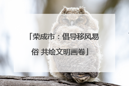 荣成市：倡导移风易俗 共绘文明画卷