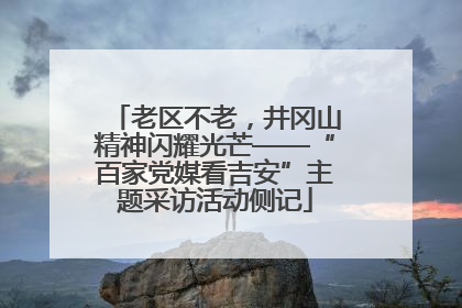老区不老，井冈山精神闪耀光芒——“百家党媒看吉安”主题采访活动侧记