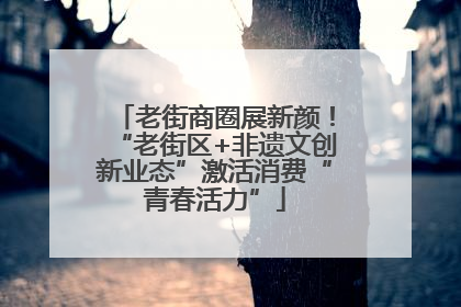 老街商圈展新颜！“老街区+非遗文创新业态”激活消费“青春活力”