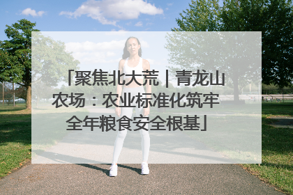 聚焦北大荒｜青龙山农场：农业标准化筑牢全年粮食安全根基