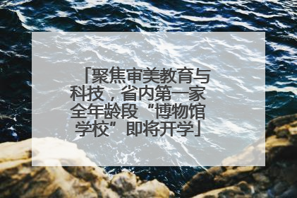 聚焦审美教育与科技，省内第一家全年龄段“博物馆学校”即将开学