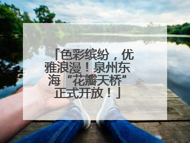 色彩缤纷，优雅浪漫！泉州东海“花瓣天桥”正式开放！