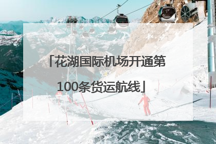 花湖国际机场开通第100条货运航线