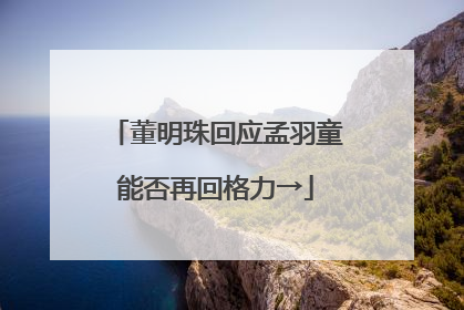 董明珠回应孟羽童能否再回格力→